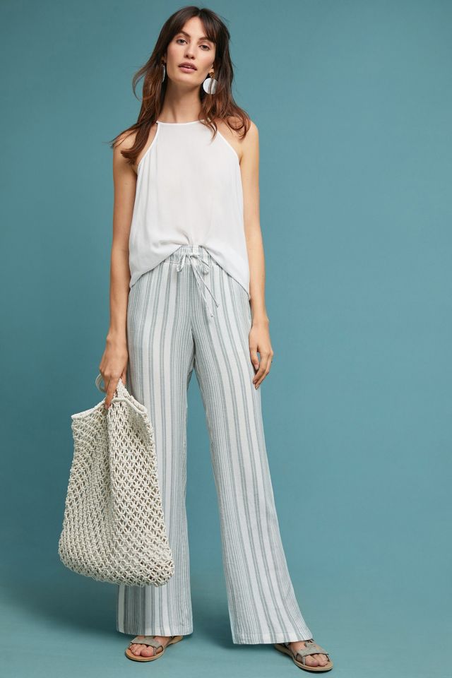 Cloth & Stone Striped Wide-Leg Pants