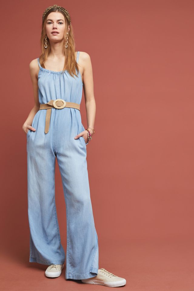 Cloth & Stone Chambray Wide-Leg Jumpsuit #1