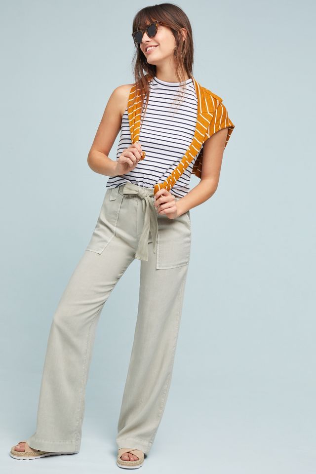 Cloth & Stone Belted Wide-leg Pants 