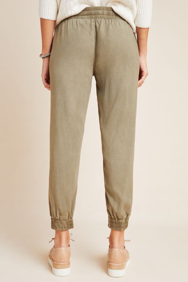 Cloth & Stone Chambray Joggers | Anthropologie