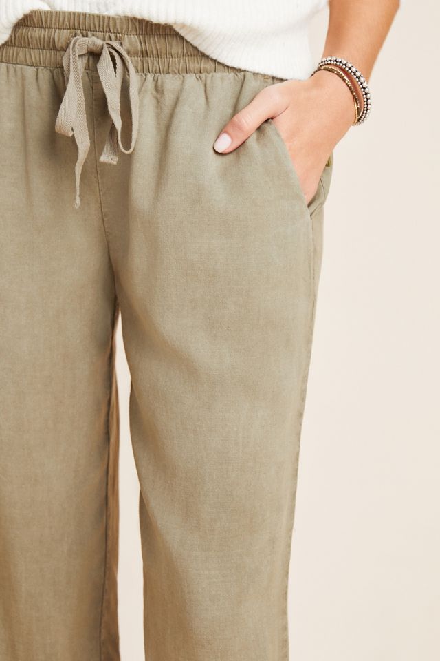 Cloth & Stone Chambray Joggers | Anthropologie