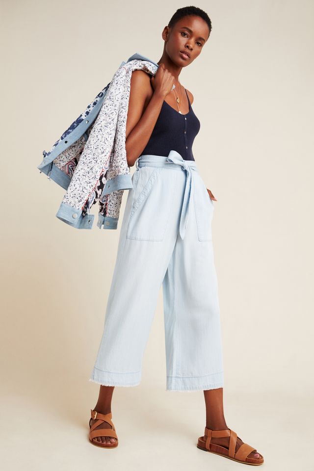 Cloth and stone store wide leg stripe pant