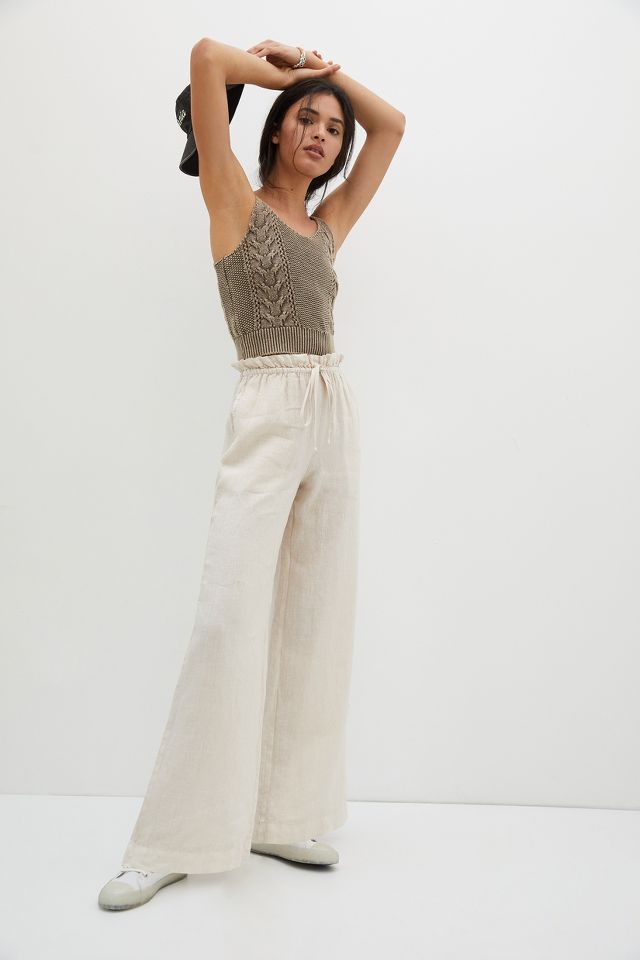 Cloth and stone clearance cropped wide leg pants