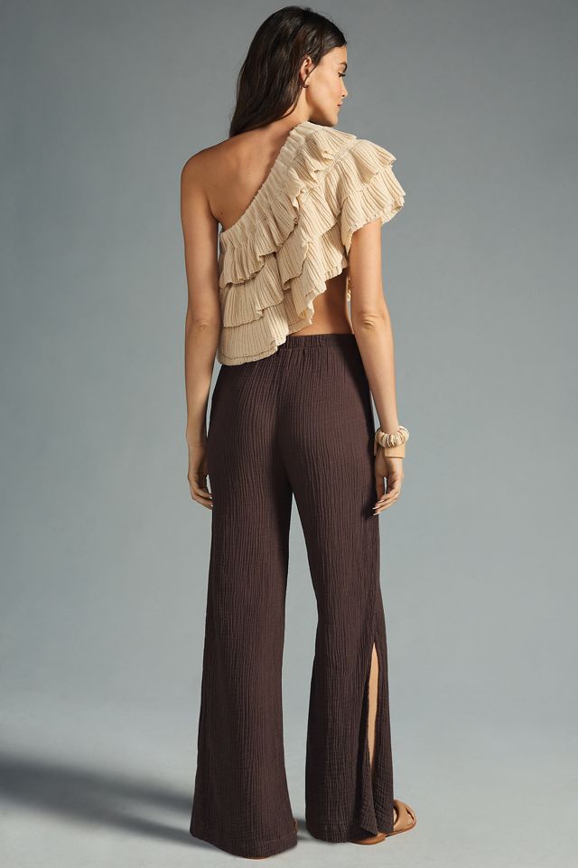 Bella Dahl Side-Slit Wide-Leg Pants #4