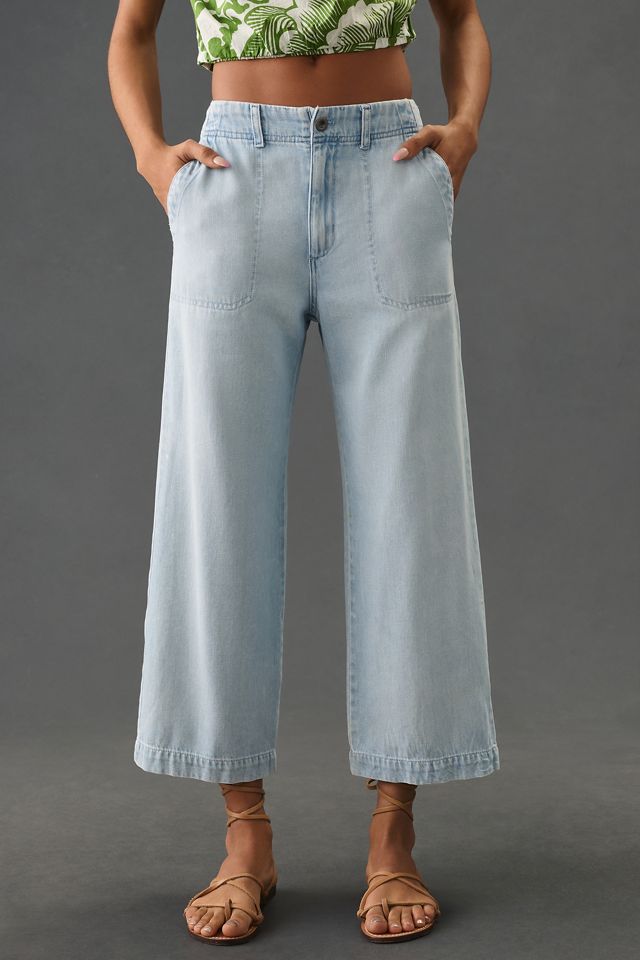 Bella Dahl Blakely Utility Wide-Leg Crop Jeans #1
