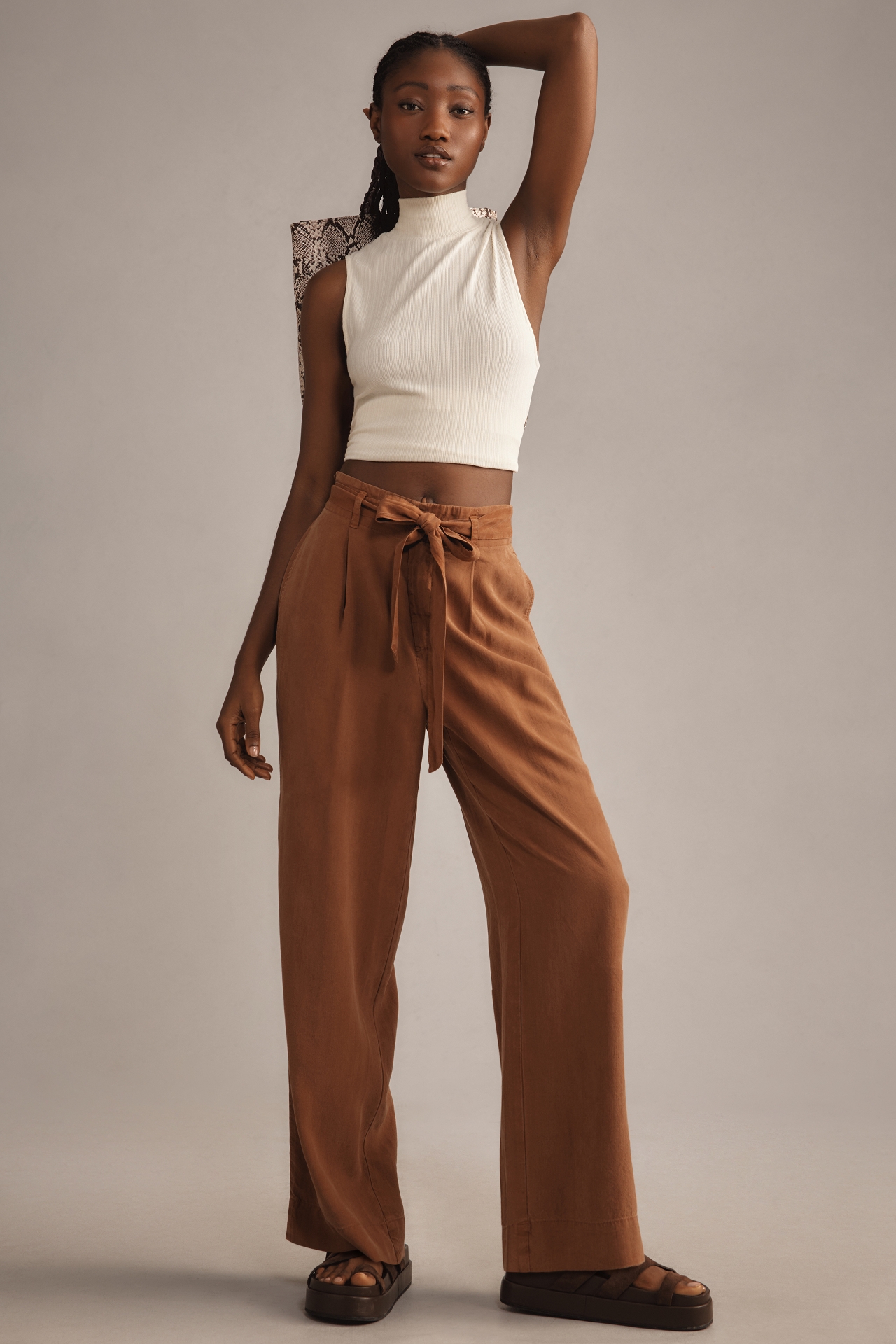 Cloth and stone wide leg stripe pant hotsell