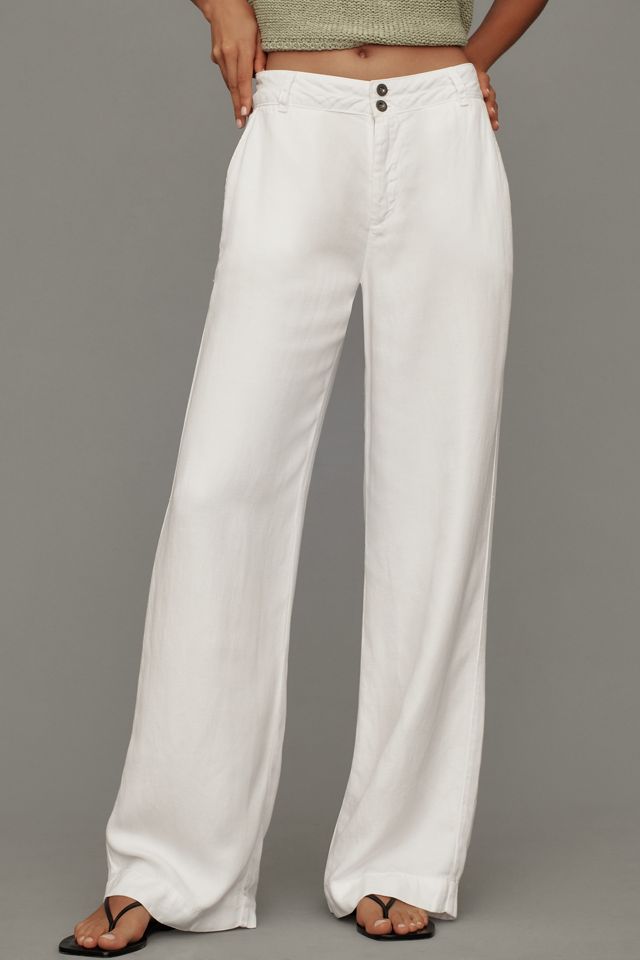 Cloth & Stone Linen Clean-Hem High-Waist Wide-Leg Pants #1