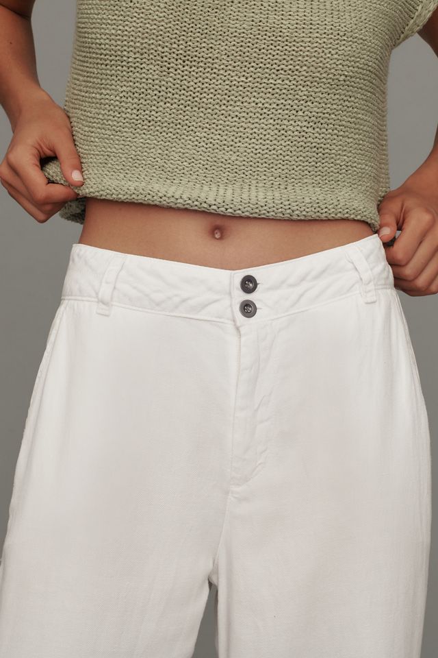 Cloth & Stone Linen Clean-Hem High-Waist Wide-Leg Pants #2
