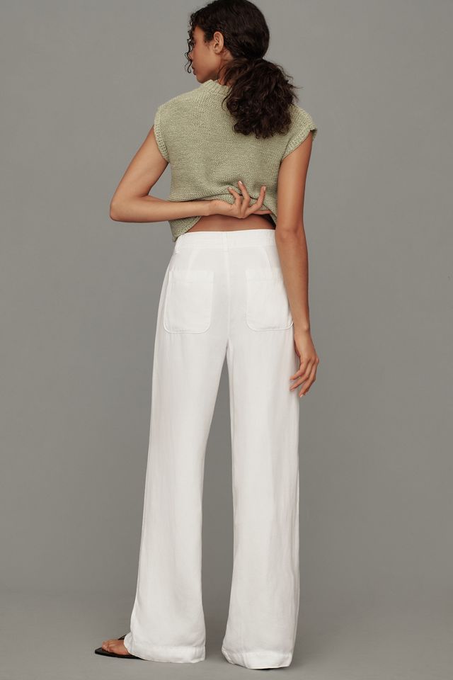 Cloth & Stone Linen Clean-Hem High-Waist Wide-Leg Pants #3