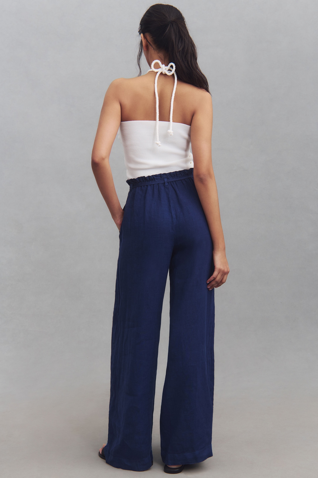 Cloth & Stone Linen Drawstring Pull-On Pants