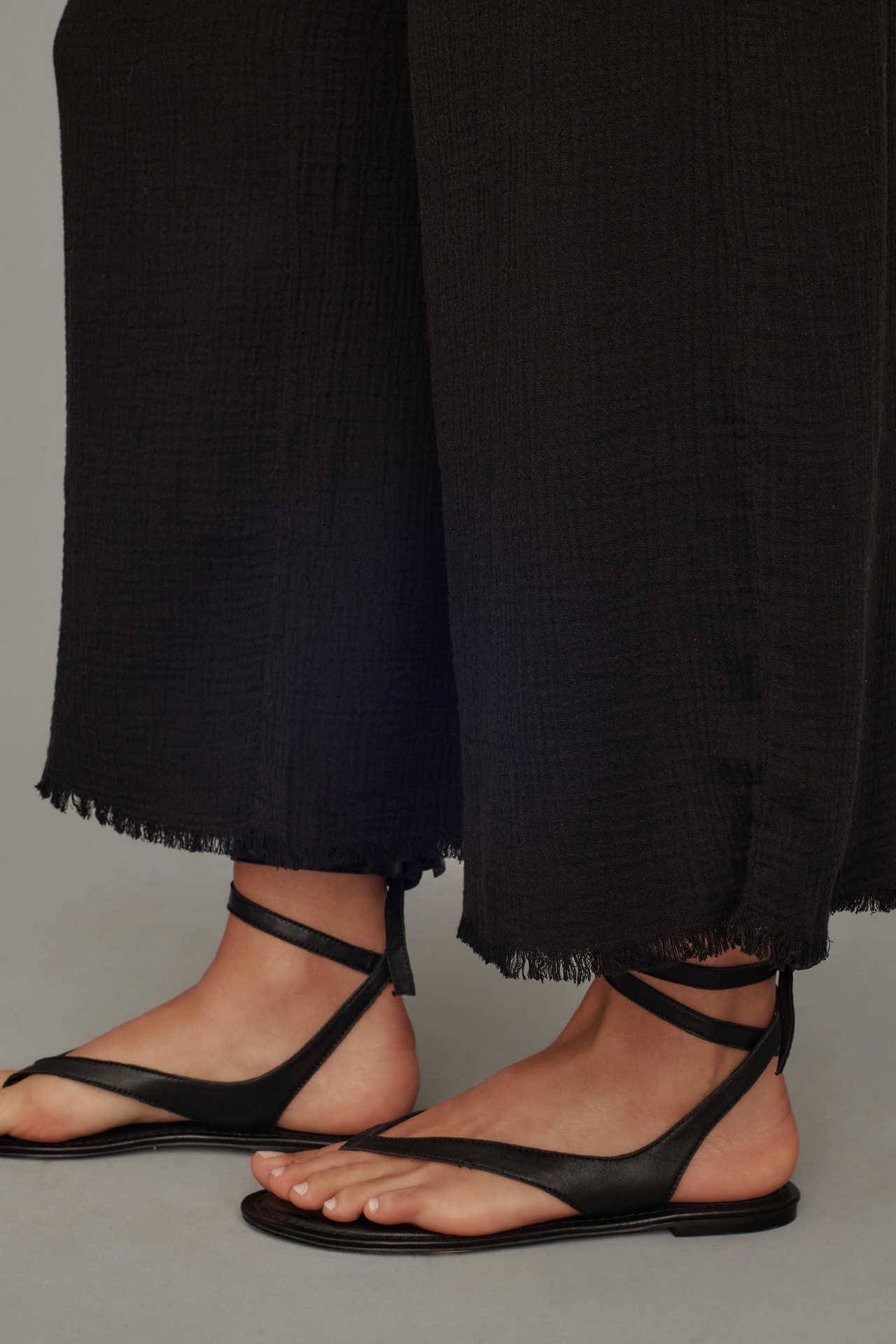 Cloth & Stone Smocked Crop Wide-Leg Pants