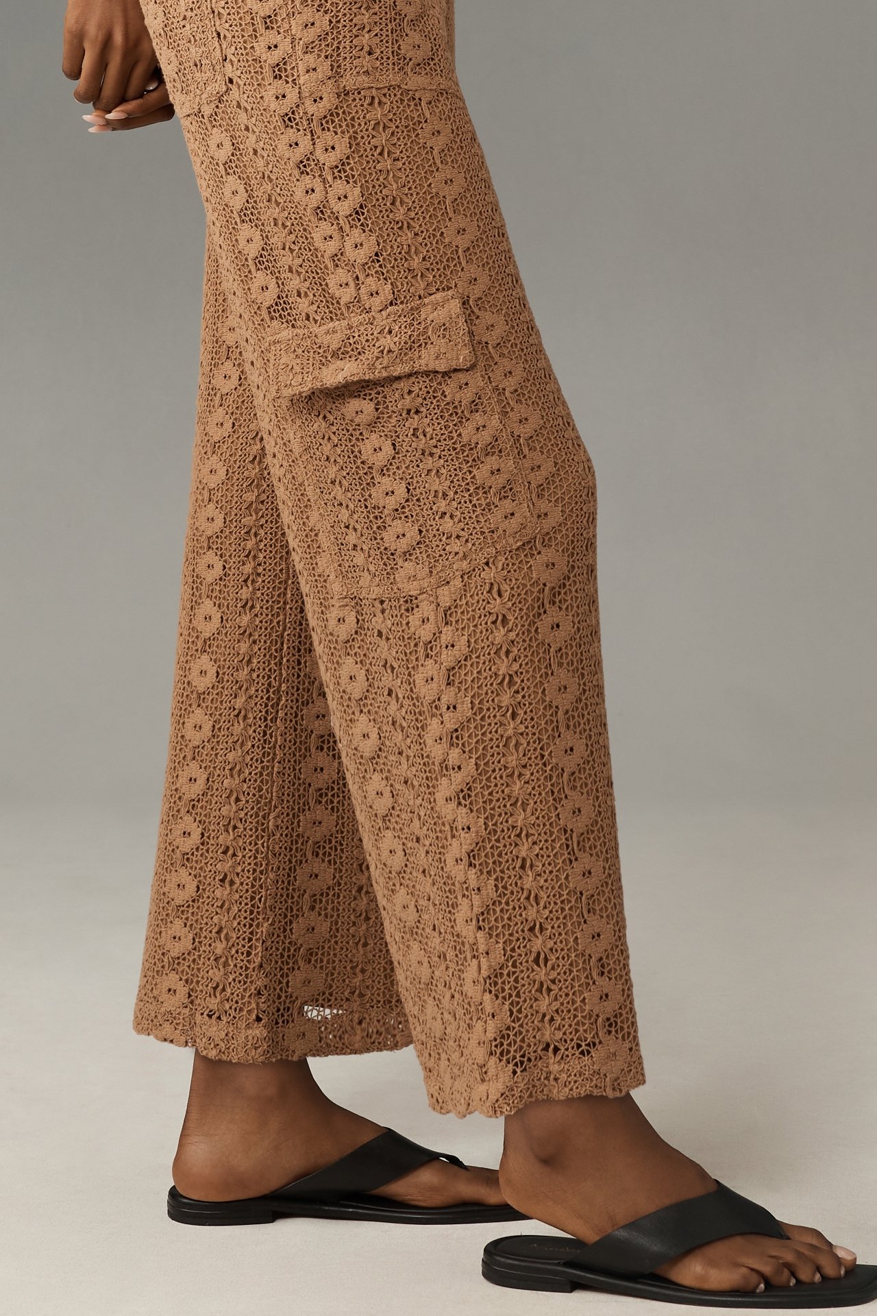 By Anthropologie Lace Cargo Pants