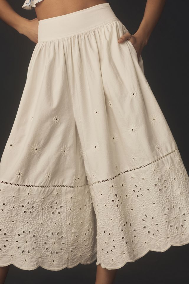 Maeve Embroidered Skirty Culottes #1