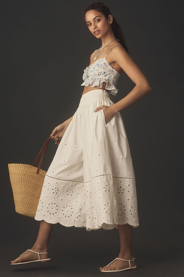 Maeve Embroidered Skirty Culottes #4