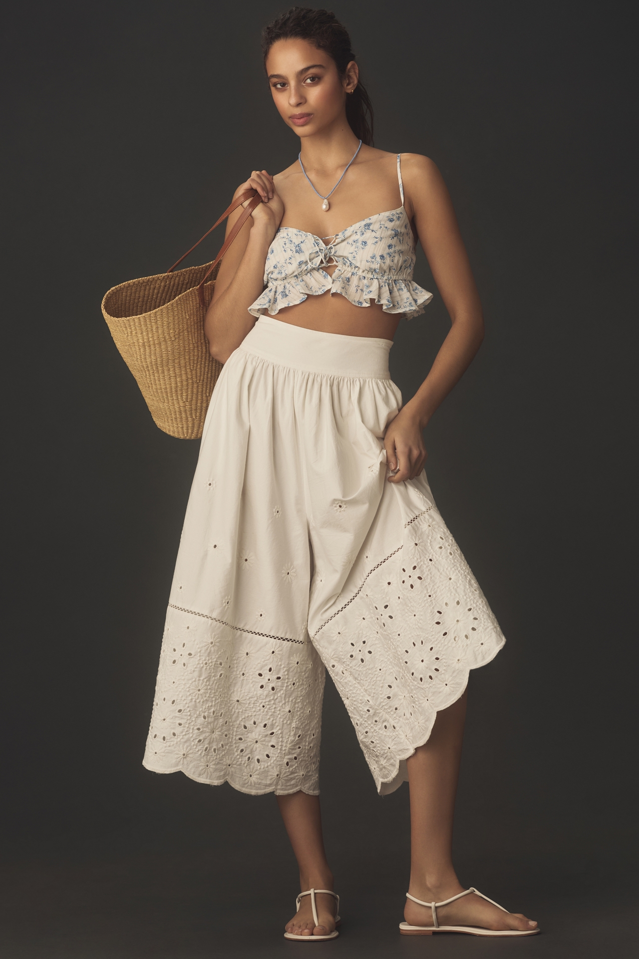 Maeve Embroidered Skirty Culottes