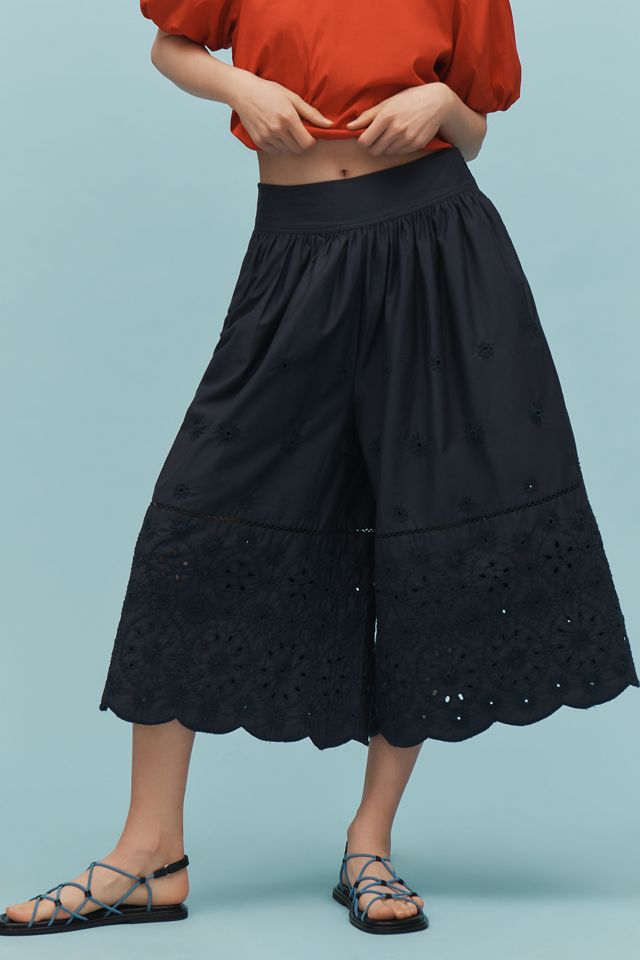 Maeve Embroidered Skirty Culottes