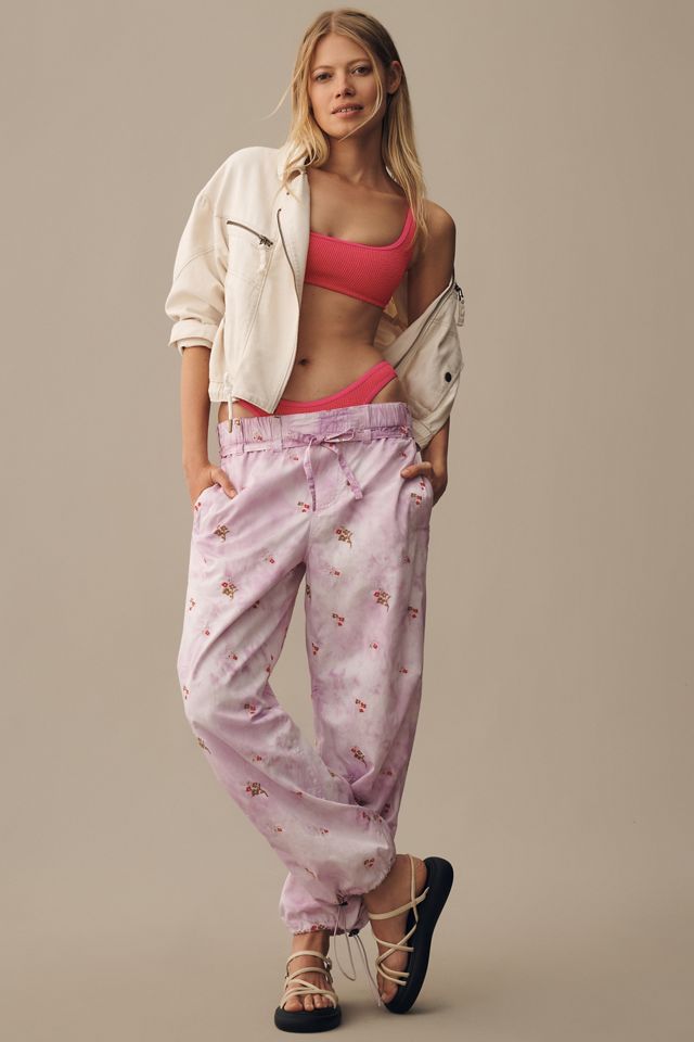 Pilcro Ditsy Tie-Dye Parachute Pants | Anthropologie