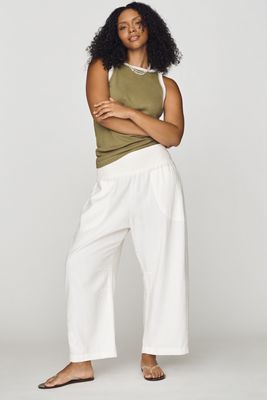 Pantalones de Barril con Cintura Fruncida Reese