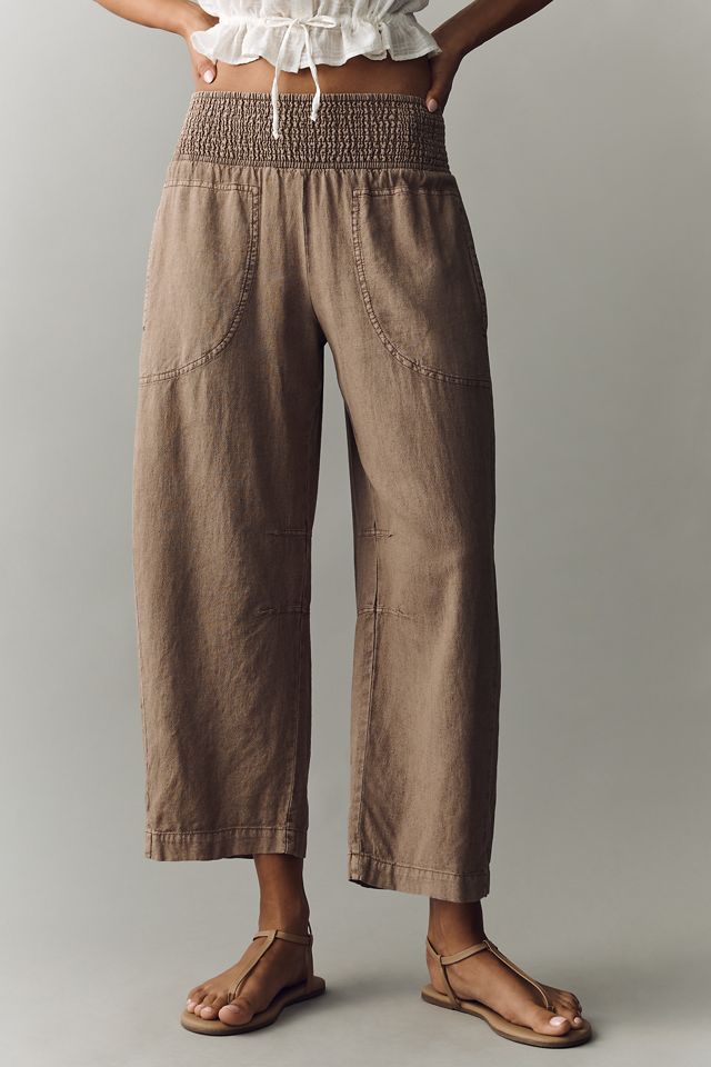 Pantalones de Barril con Cintura Fruncida Reese #1