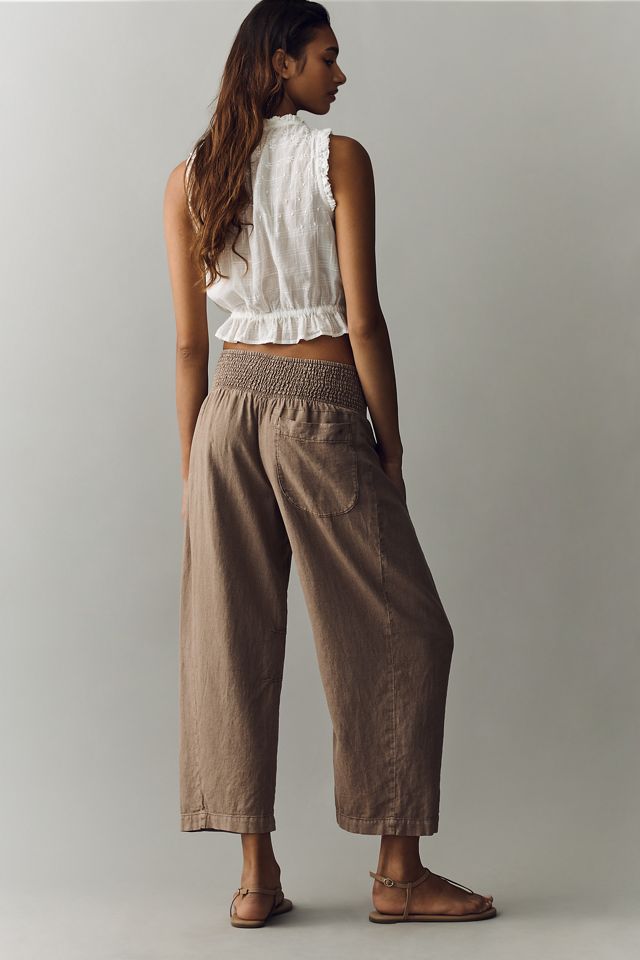 Pantalones de Barril con Cintura Fruncida Reese #3