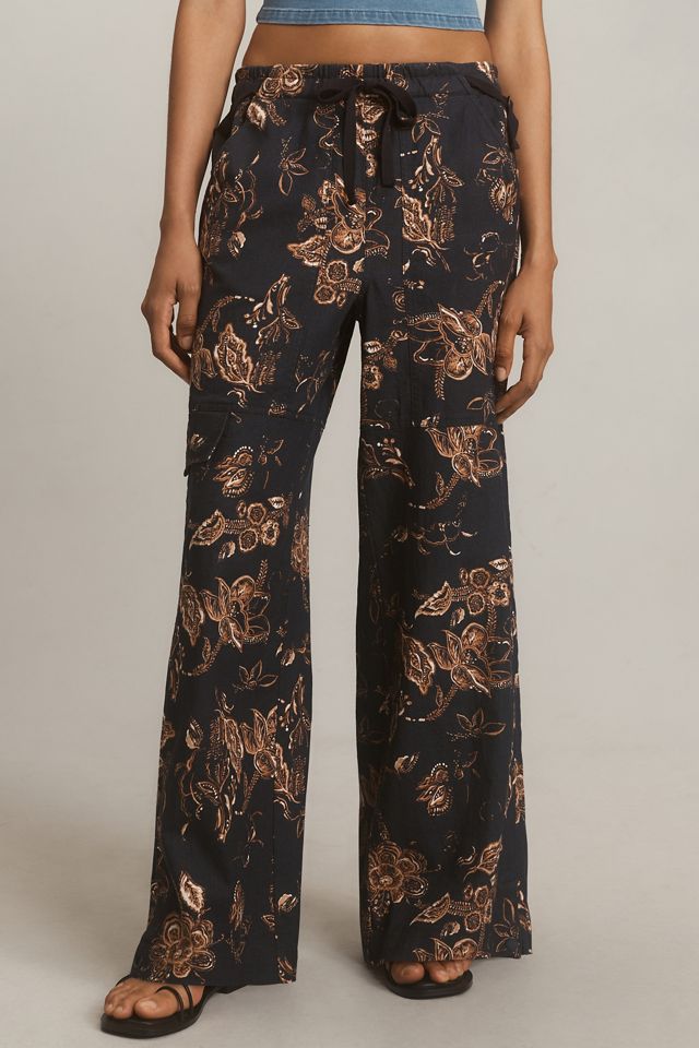 Pilcro Beach Cargo Linen Pants #1