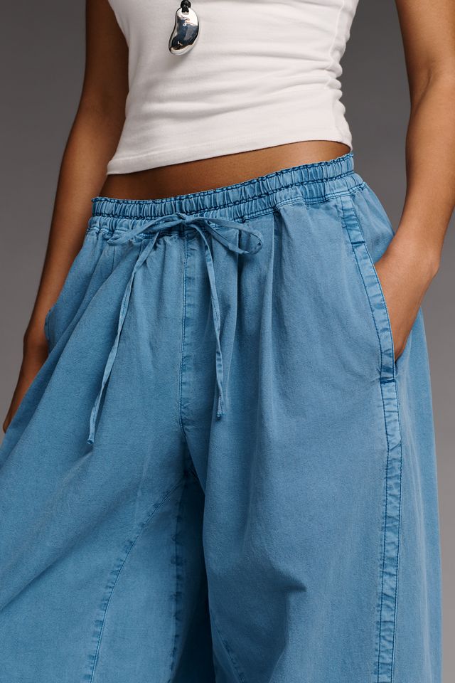 Rina Cotton Linen Balloon Pants by Pilcro | Anthropologie