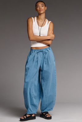Pilcro Rena Denim Balloon Trousers