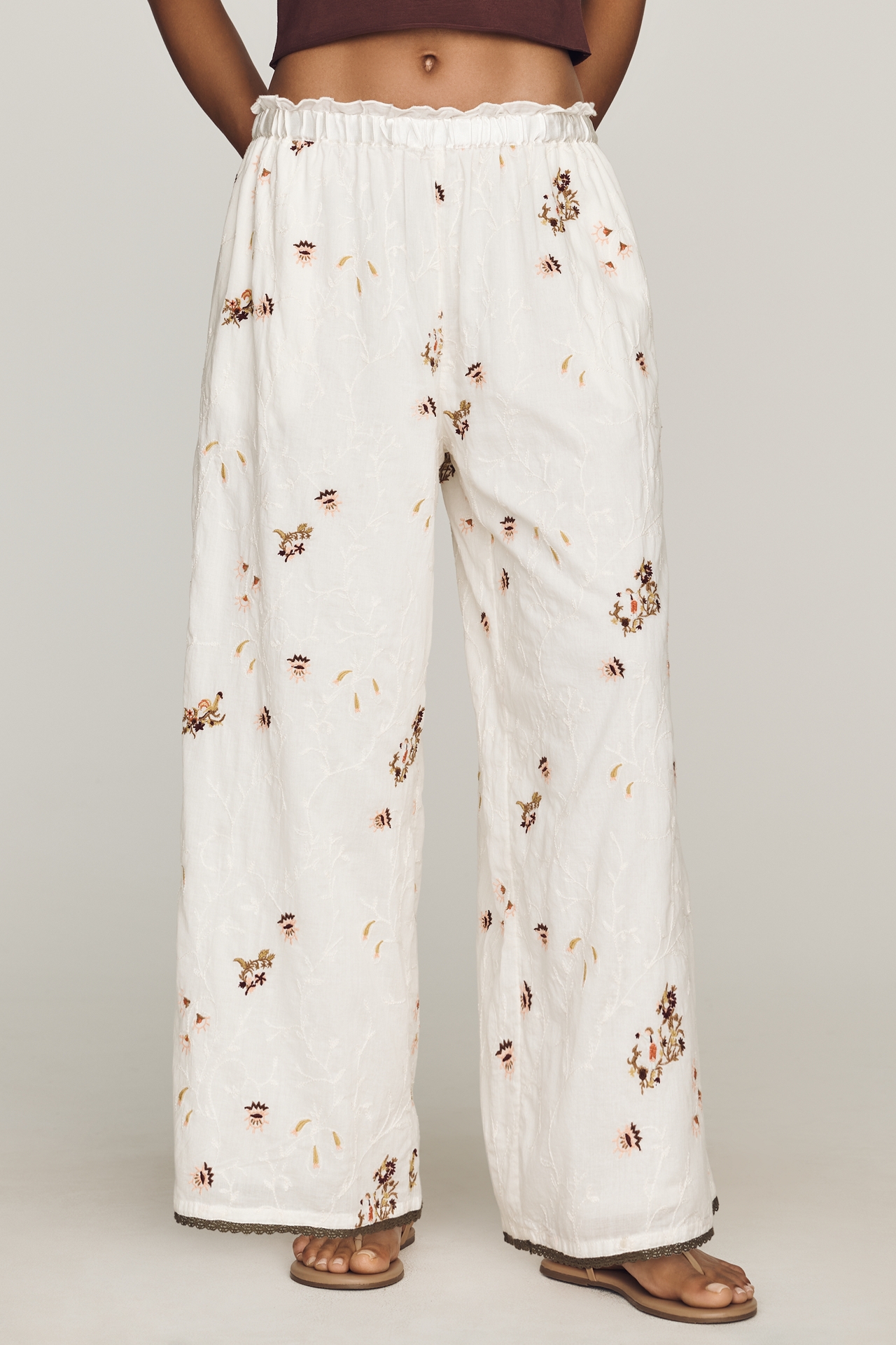By Anthropologie Cotton Pull-On Pants