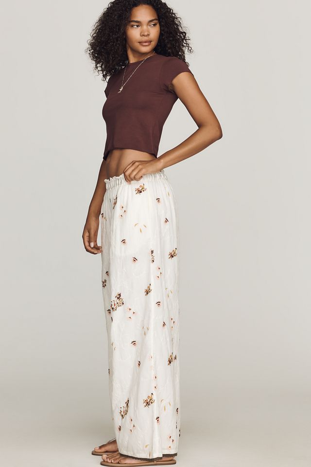 By Anthropologie Cotton Pull-On Pants #1