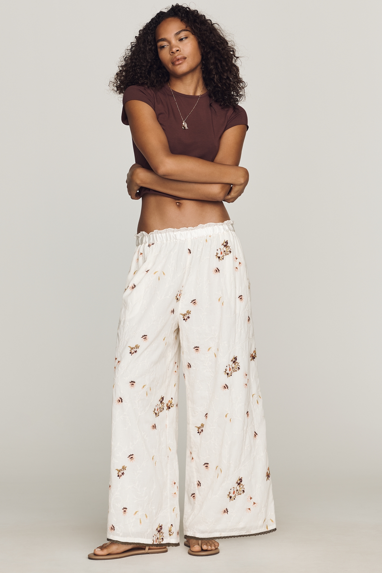 By Anthropologie Cotton Pull-On Pants
