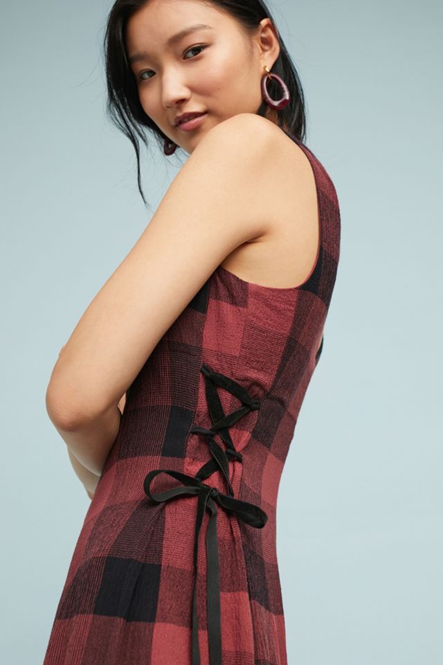 Checked Wide-Leg Jumpsuit #2