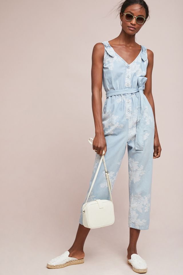 Anthropologie denim jumpsuit online