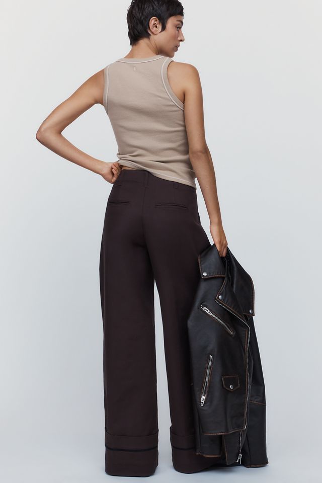 Maeve High-Cuff Chino Trousers #3
