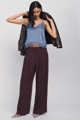 Pantaloni a Pieghe a Vita Alta Heddie Maeve