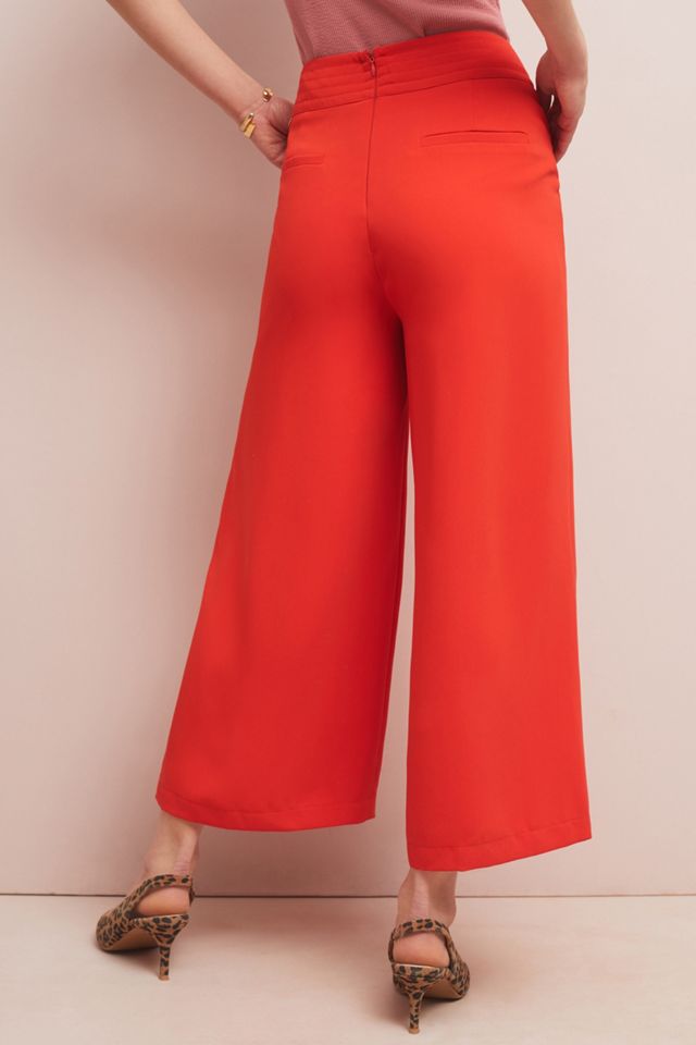Scalloped Wide-Leg Pants #1