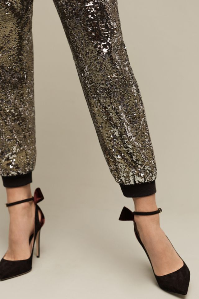 Oro Sequined Joggers #2