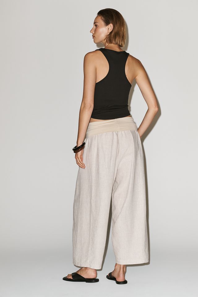4OUR Dreamers Linen Foldover Pants #3