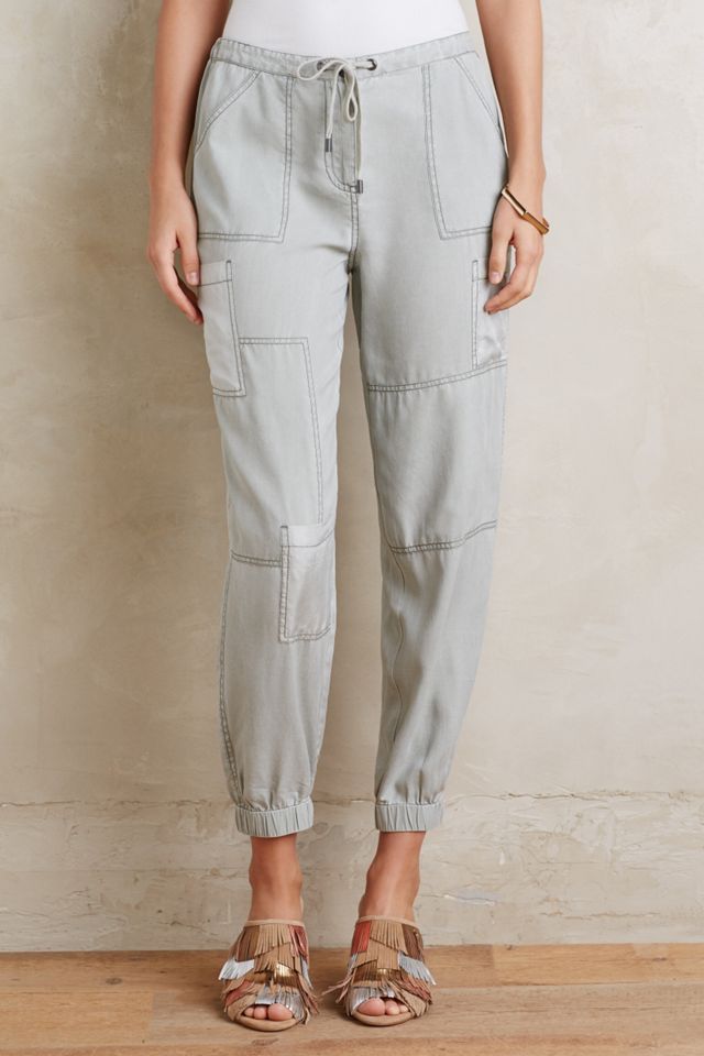 Drawstring Silk Joggers #1