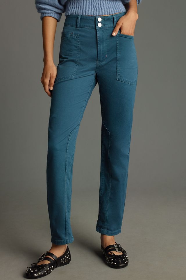 The Wanderer Mid-Rise Relaxed-Leg Pants by Pilcro #1