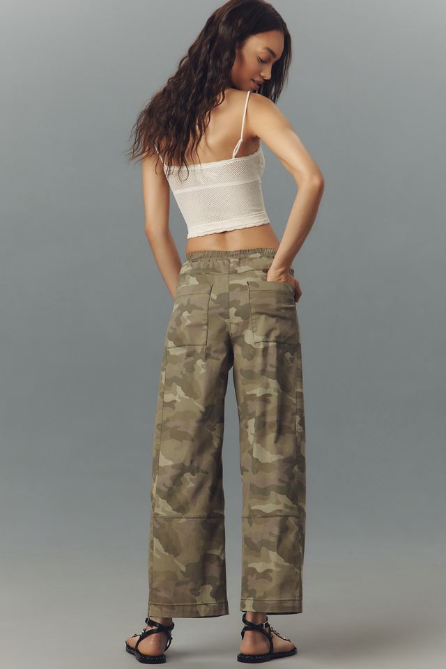 The Izzie Relaxed Pull-On Barrel Pants by Pilcro: Printed Twill Edition #4