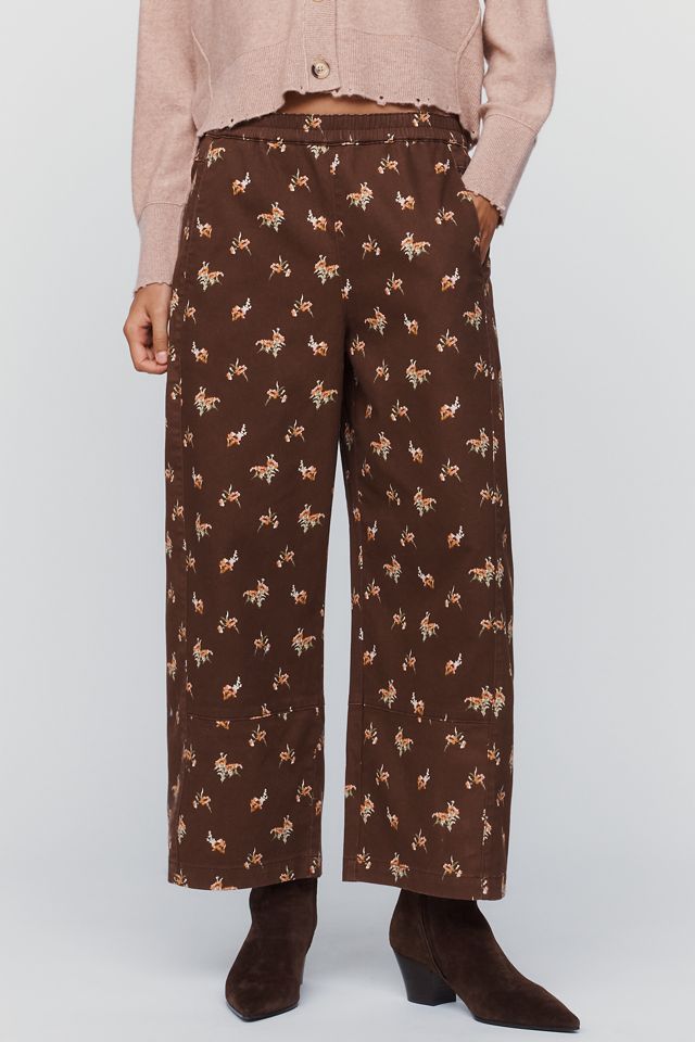 Pilcro Izzie Relaxed Printed Pull-On Barrel Pants #1