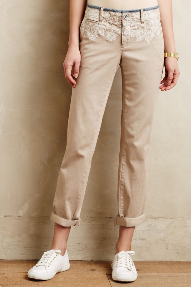 Pilcro Hyphen Embroidered Chinos #1