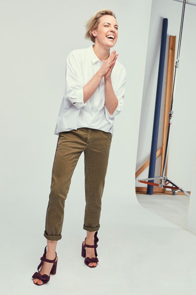 Relaxed Striped Chino Pants #5