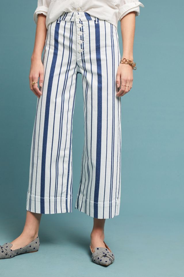 Capitaine Striped Wide-Leg Pants #1