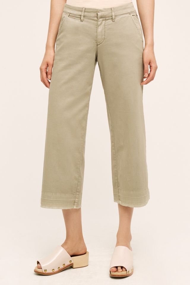 Pilcro Cropped Wide-Leg Chinos #2