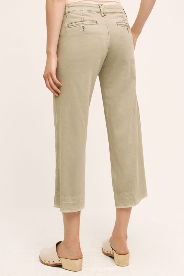 Pilcro Cropped Wide-Leg Chinos #3