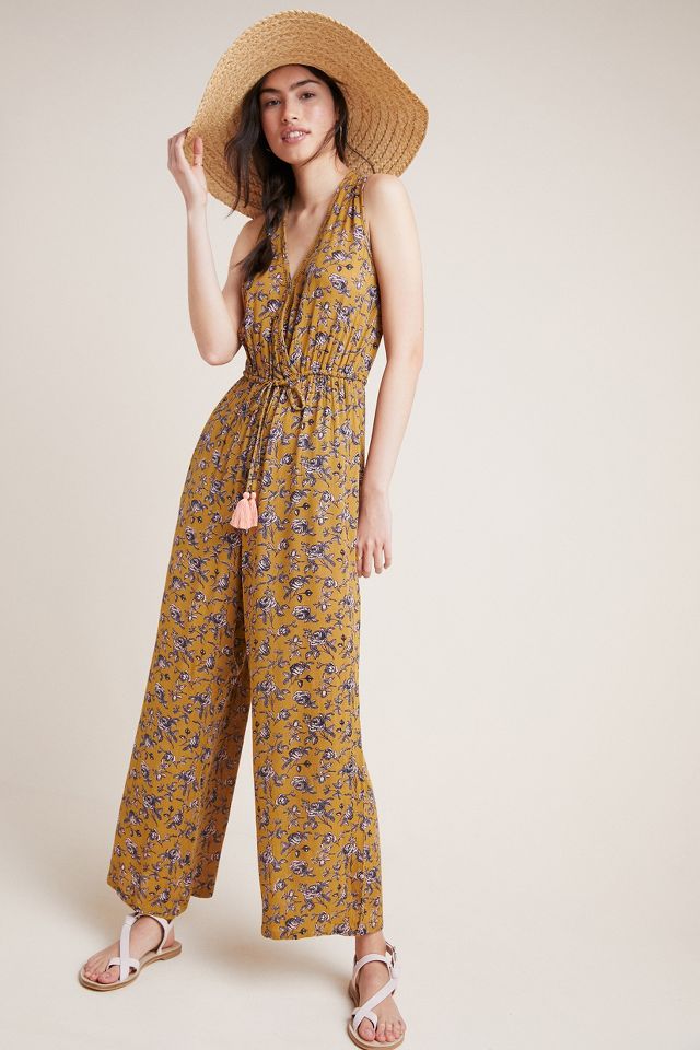 Anthropologie floral hot sale jumpsuit