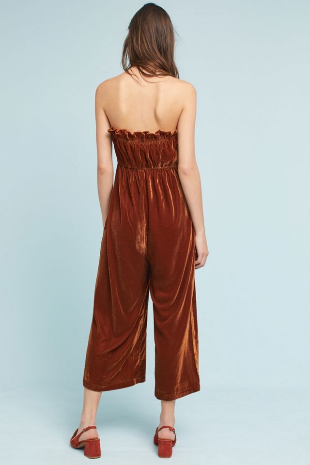 Velvet Halter Jumpsuit #2