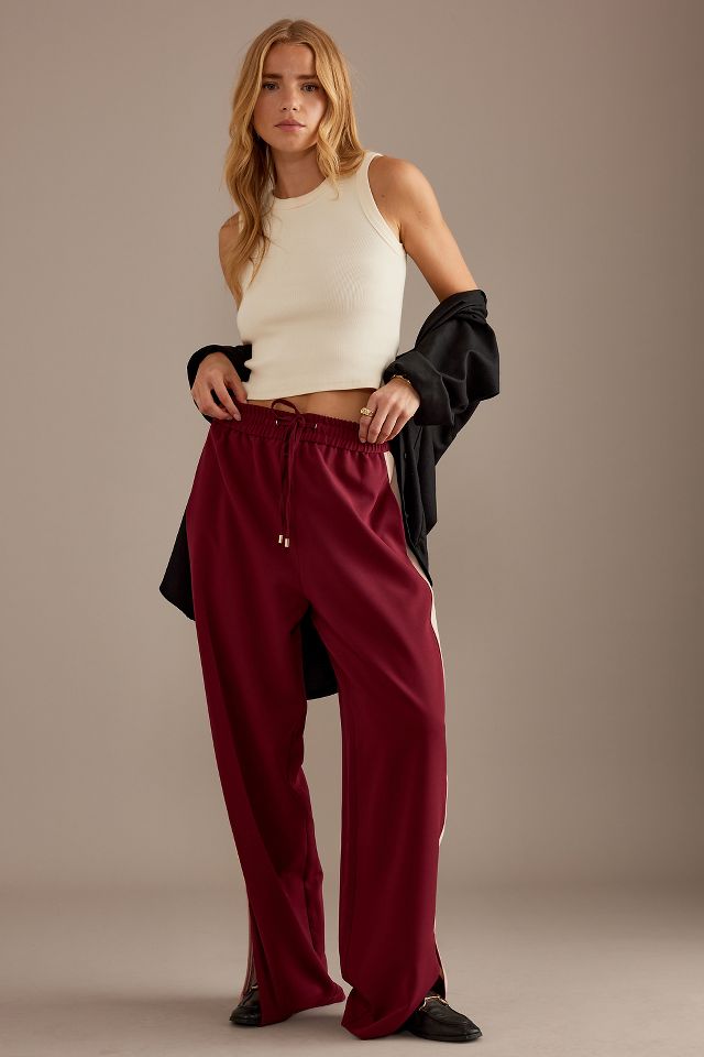 Side stripe track pants deals