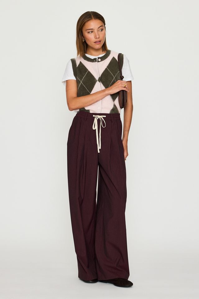 The Avery Wide-Leg Pleated Trousers by Maeve: Drawstring Edition #2